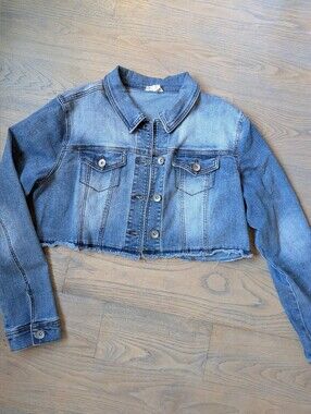 Tribal Jeans Cropped Denim Jacket